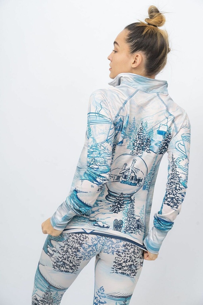CAMISETA 1/4 CIERRE TERMICA TOILE
