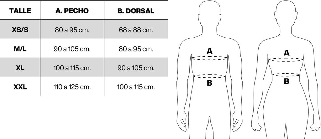 WEIS 101-376 CHALECO SIMER II 10 L / ULTRA 100K + SERIES