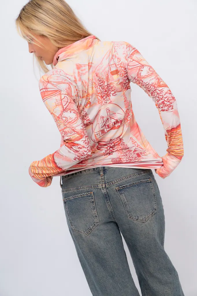 CAMISETA 1/4 CIERRE TERMICA TOILE