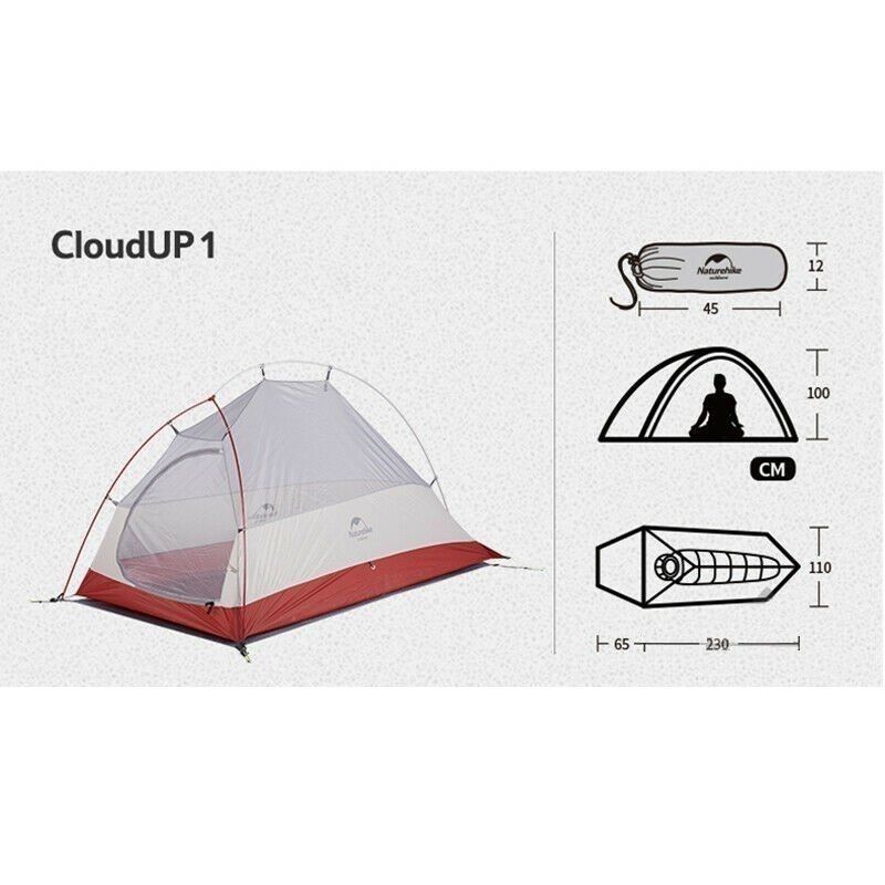 NATUREHIKE CARPA CLOUD UP 1PERS/3ESTA