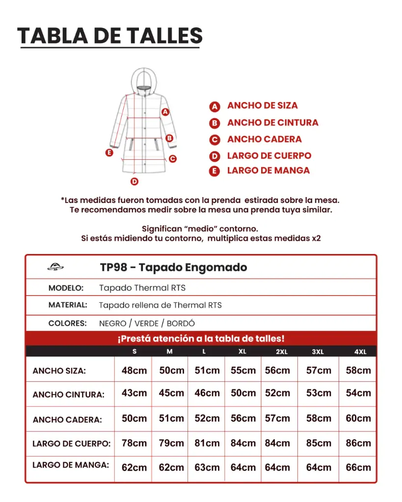 TP98 TAPADO ENGOMADO MUJER