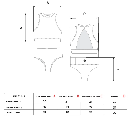 BIKINI CLOSED DRAGON