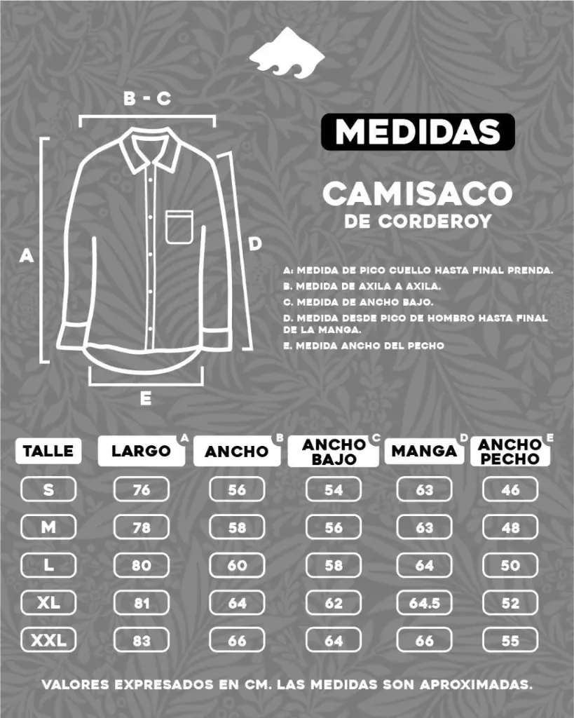 CAMISACO CORDEROY