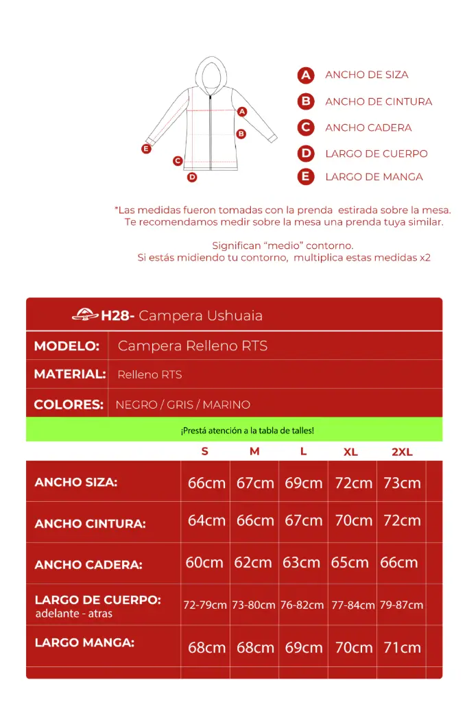 H28 CAMPERA USHUAIA