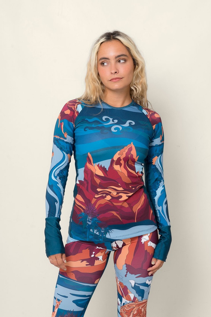 OPIPARO CAMISETA TERMICA CLASICA PATAGONICO  (Petroleo, XS)