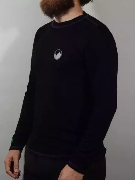 ESTILO ALPINO Camiseta termica frey bamboo men (Negro/Gris, XS)