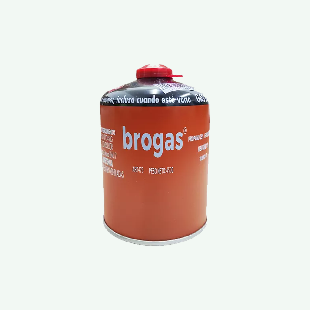 BROGAS - GAS BUTANO BOMBONA 450 GRS - 