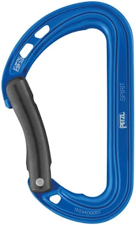 MOSQUETON SPIRIT CURVO S/SEGURO  (Azul)