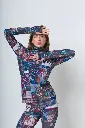 OPIPARO camiseta 1/4 cierre termica mosaico