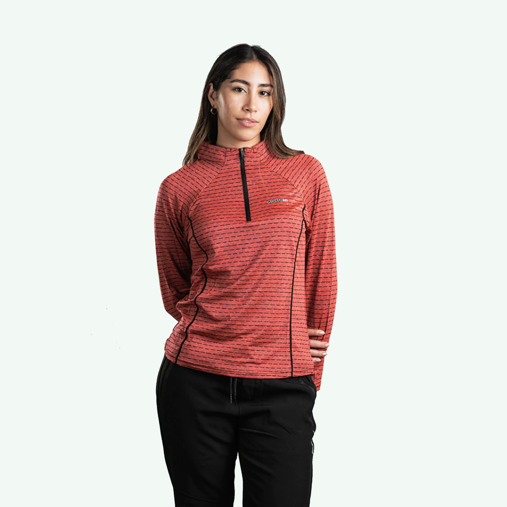 BD07 CAMISETA TERMICA 1/2 CIERRE WOMAN