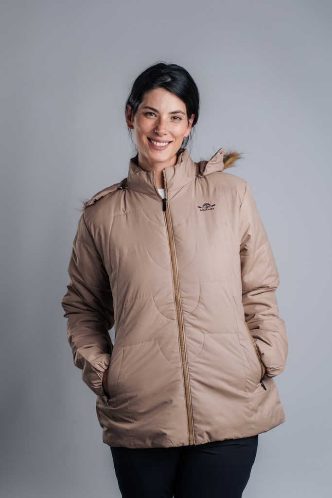MULUC Campera fibra capupiel dama (Beige, S)