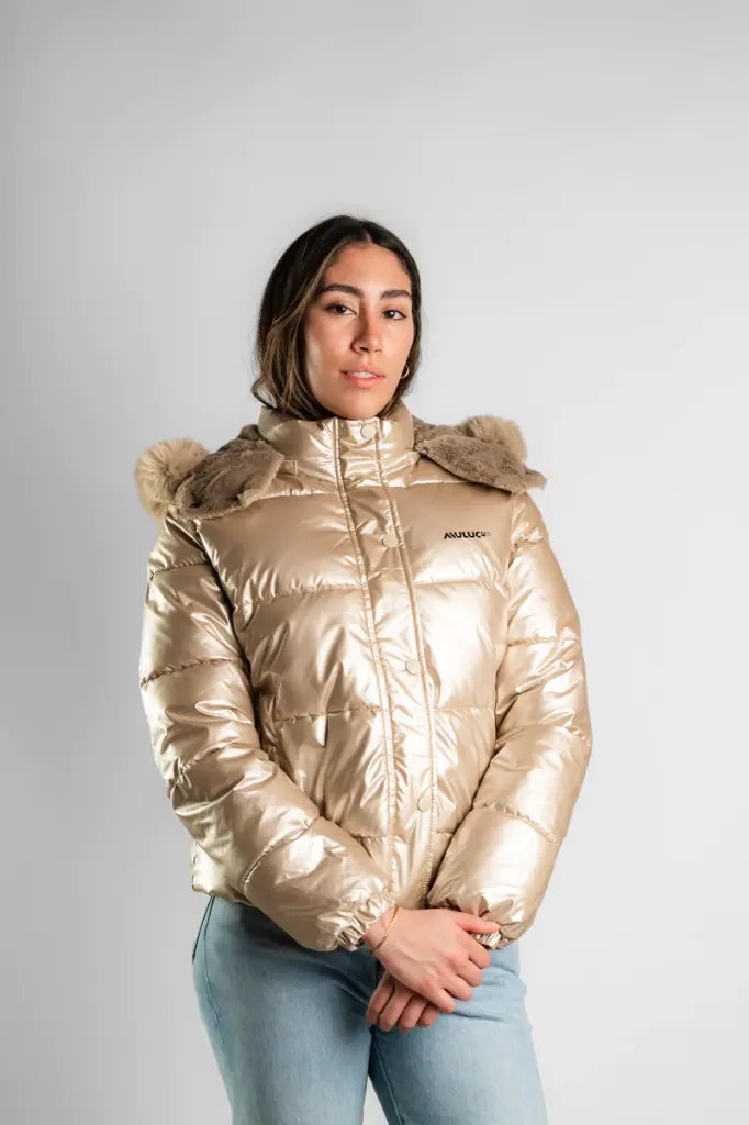 PF25 PUFFER CORTA DAMA (Beige, S)