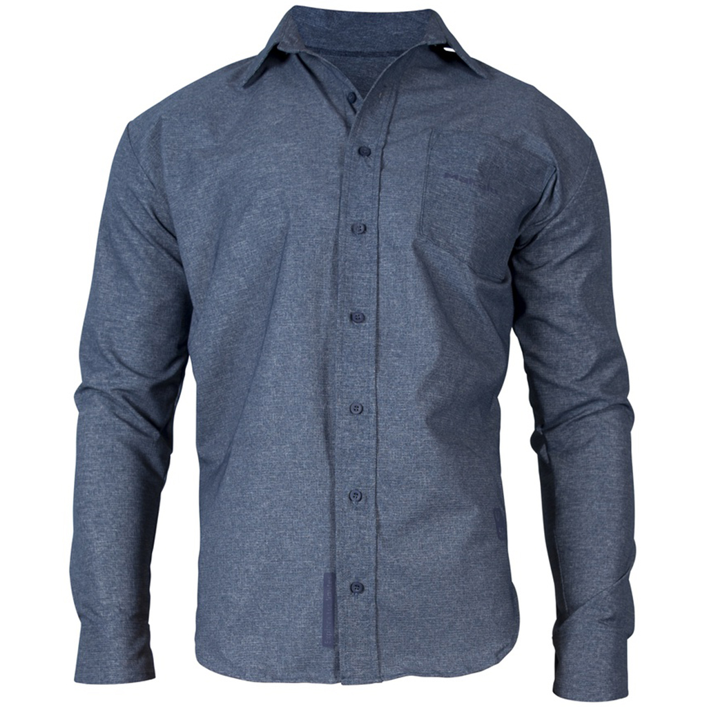 MAKALU CAMISA ATACAMA MEN (M/C)  (Azul Marino, S)