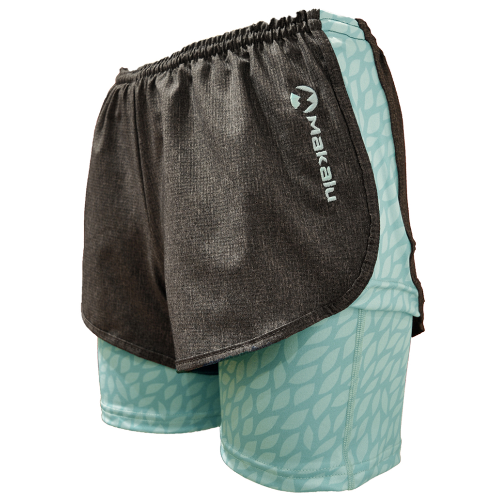 SHORT C/CALZA WOMAN (Aqua, XS)