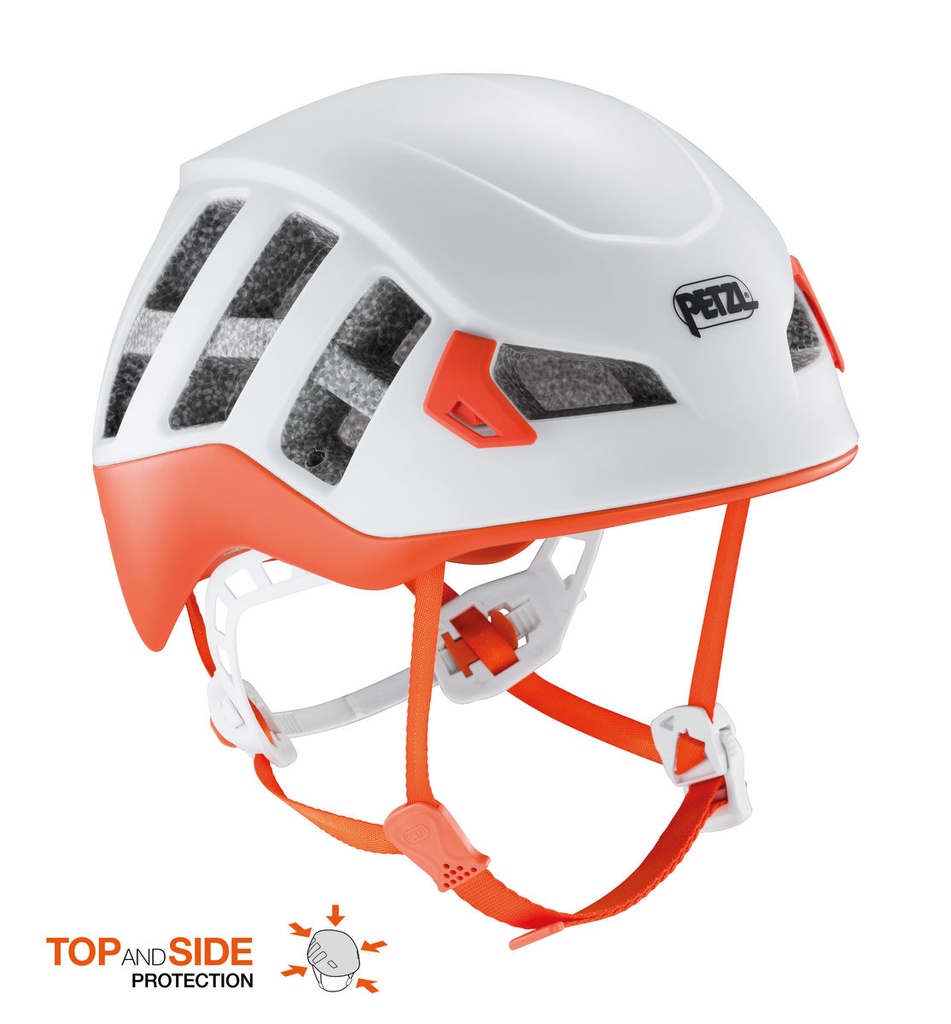 PETZL CASCO METEOR (Naranja/Blanco, S/M)