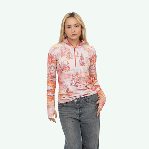 CAMISETA 1/4 CIERRE TERMICA TOILE