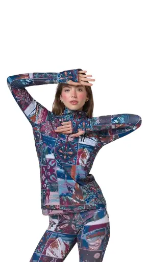 CAMISETA TERMICA 1/4 MOSAICO